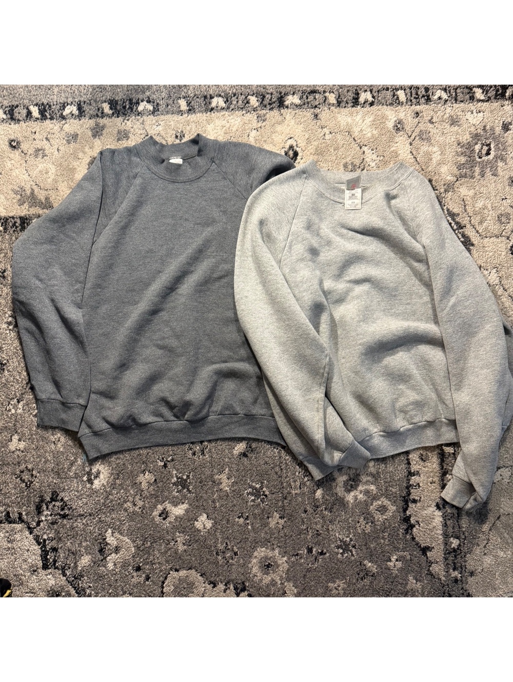 Two Vintage Fruit of the Look Blank Crewneck Sweaters